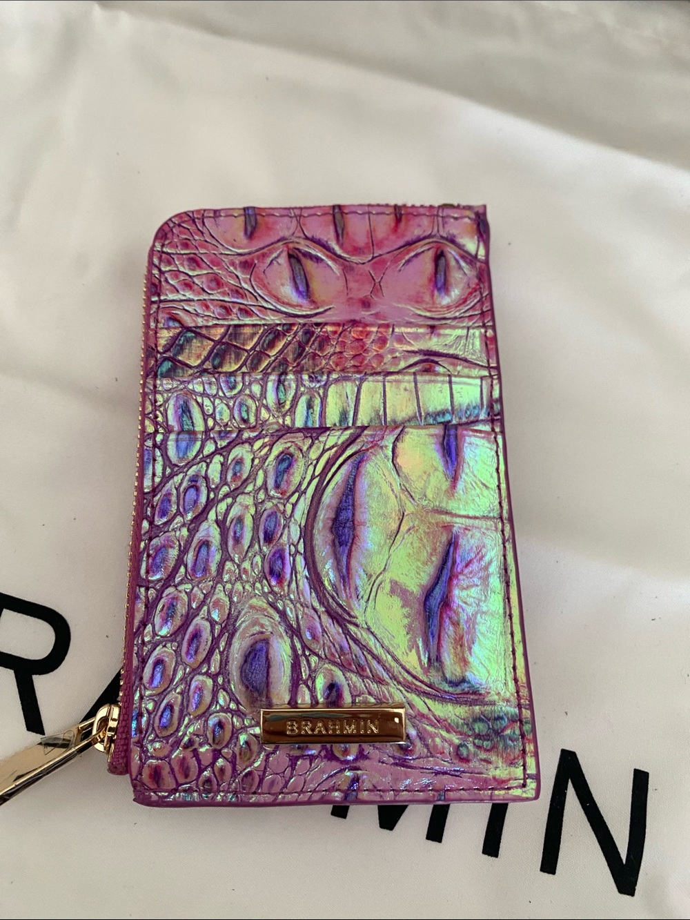 Brahmin Rosetta and matching Lennon wallet, Purple Iris - Picture 7 of 7